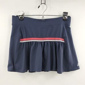 ADIDAS CLIMALITE womens S blue gathered tennis skirt